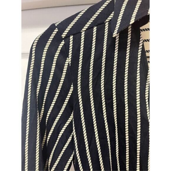 Diane Von Furstenberg Black & Tan Rope Print 100% Silk Side Tie Wrap Dress sz 10 - Picture 5 of 9